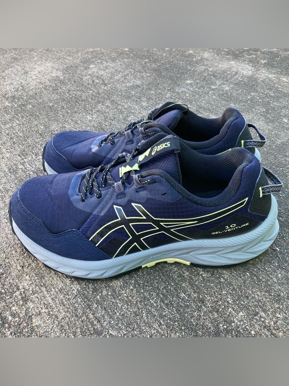 Asics Gel Venture 10 Shoes Mens 9 Extra Wide Carrier Blue Running Sneakers